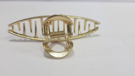 Gold Metal Hair Claw Clips – Elegant Geometric Design (Pack of 2 Styles)