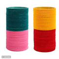 Plain Colour Bangles - Set of 18 Per Colour | 72 Pcs Combo