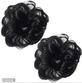 Messy Hair Bun - Set of 2 (Black)