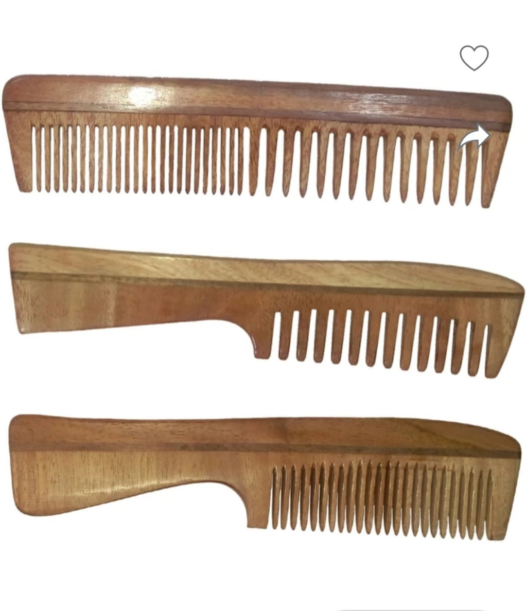 Neem Wood Comb - Combo Set of 3